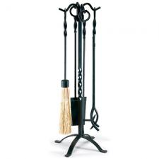 Pilgrim 19011 - Black Fireplace Tool Set
