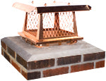 13" x 13" Copper Chimney Cap - CPSB13x13