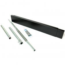 4" Black Fireplace Smoke Guard - HY-C FSG-BLK
