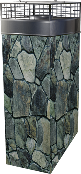 4 Foot High X 18" X 18" Square Chimney Surround