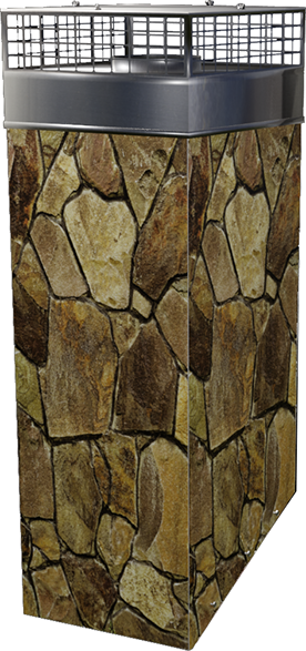 4 Foot High X 18" X 18" Square Chimney Surround