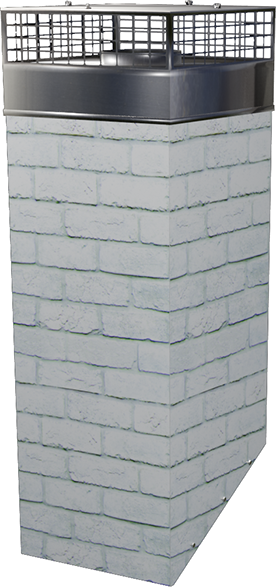 4 Foot High X 18" X 18" Square Chimney Surround