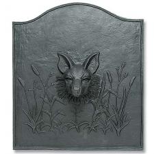 Fox Cast Iron Fireback - 23" H x 28" W