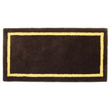 44" Wide Deep Taupe Rectangle Wool Hearth Rug  H-2