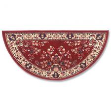 44" Wide Burgandy Half Round Wool Hearth Rug  H-25