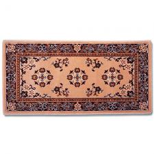 56" Wide Beige Rectangle Wool Hearth Rug H-31