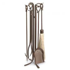 Pilgrim 18005 Burnished Bronze Fireplace Tools