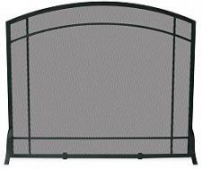 Fireplace Screen - Black 39" Wide x 33" High Uniflame S-1029