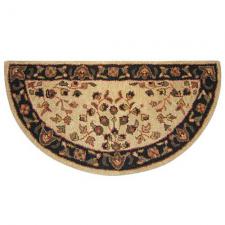 44" Wide Half Round Wool Hearth Rug