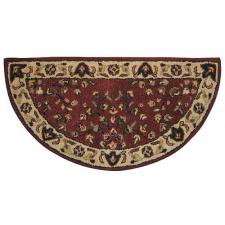 44" Wide Half Round Wool Hearth Rug