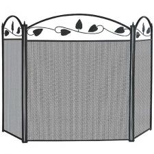 Black Fireplace Screen