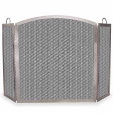 Stainless Steel Fireplace Screen - 54" Wide x 32" High