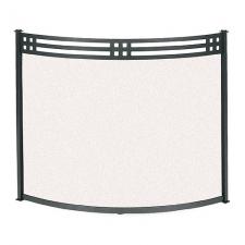 Bowed Portfolio 44" W x 31" H Fireplace Screen Pilgrim 18444