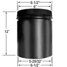 6 Inch Dia. - 12 -18" Adjustable Length Pipe