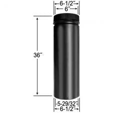6 Inch Dia. - 36 -68" Adjustable Length Pipe