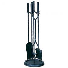 Black Fireplace Tool Set Uniflame f-1070