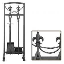 Olde World Iron Fireplace Tool Set Uniflame f-1452