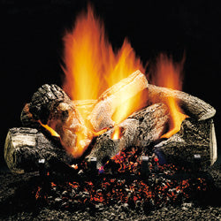 Burnt Oak Vented Gas Logs