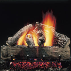 Charred Split Oak Vented Gas Logs
