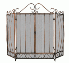 Venetian Bronze with Doors 56" W x 40" H Uniflame s-1659