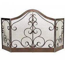 Minuteman Victorian Graphite Fireplace Screen
