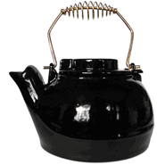 Black  Porcelain Kettle - 2.5 Quart