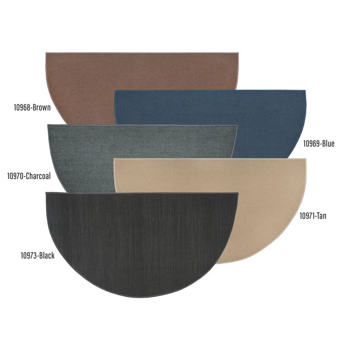 4' Wide Fiberglass Blue Hearth Rug 10969