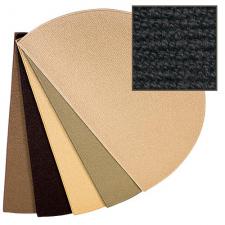 6 Foot Wide Wool Hearth Rug - Black 10350