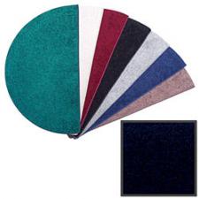 4' Wide Polyester Black Hearth Rug  10704