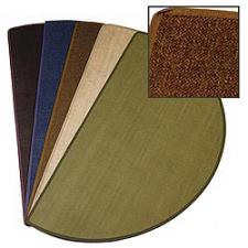 5' Wide Fiberglass Brown Hearth Rug 10975
