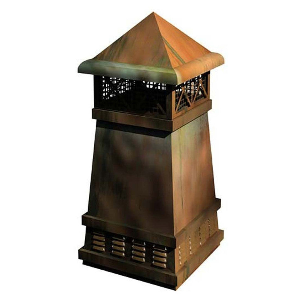 Knight II European Copper Chimney Pot by Jack Arnold