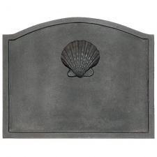 Shell Cast Iron Fireback - 16" H x 20" W