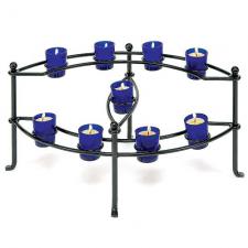 Cobalt Votives Fireplace Candelabra Minuteman CH-21