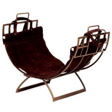 Bronze Log Holder with Suede Carrier Minuteman LCR-36CZ