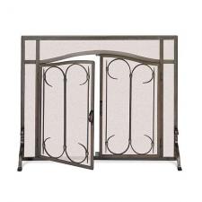 Iron Gate Fireplace Screen 39" Wide x 31" High Pilgrim 18427