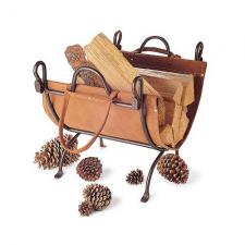 Burnished Bronze Log Carrier Pilgrim 18519