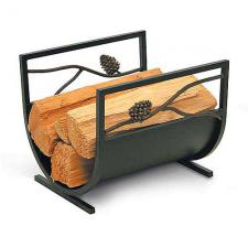 Black Pine Cone Log Holder -Pilgrim 18560