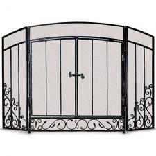 Renaissance Brushed Bronze Screen with Doors Pilgrim 19328
