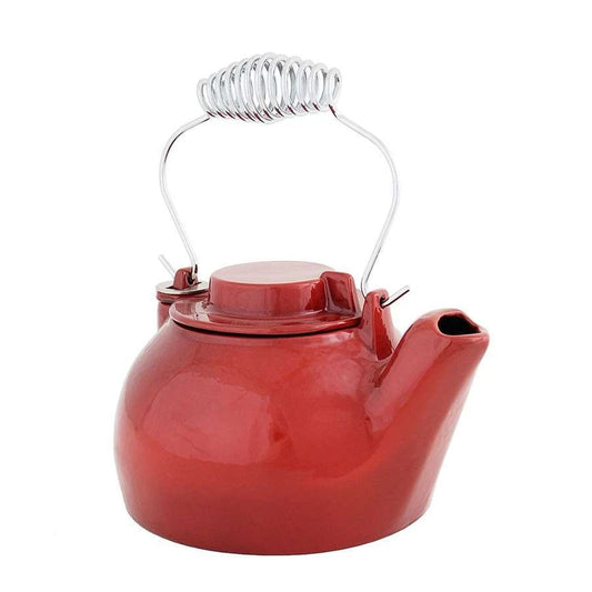 MINUTMAN Red Kettle / Chrome Handle  2.5 Quart mm-t-16-r