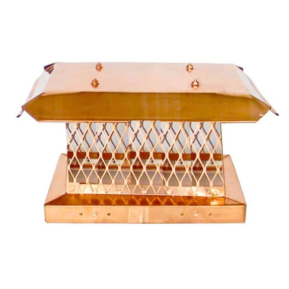 18" x 18" Copper Chimney Cap - CPSB18x18