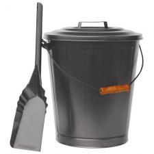 Olde World Iron Ash Bucket and Shovel Set Uniflame c-1724