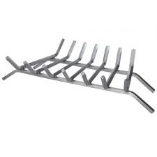 30" Wide Stainless Steel Fireplace Grate Uniflame C-7730