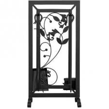 Black Fireplace Tool Set Uniflame f-1041