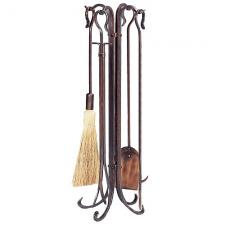 Antique Copper Fireplace Tools Uniflame f-1266