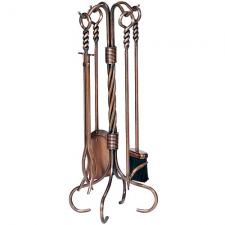 Antique Copper Fireplace Tools Uniflame f-1311