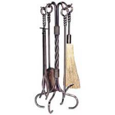 Antique Copper Fireplace Tools Uniflame F-1323