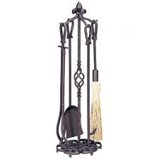 Antique Rust Fireplace Tools Uniflame f-1686