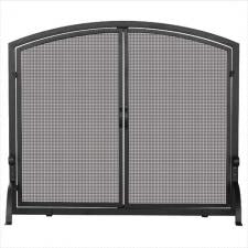Black Screen With Doors 44" Wide x 34" High Uniflame s-1064