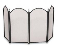 Mini Black Fireplace Screen - 52" Wide x 24" High