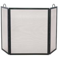 Black Fireplace Screen Uniflame S-1504